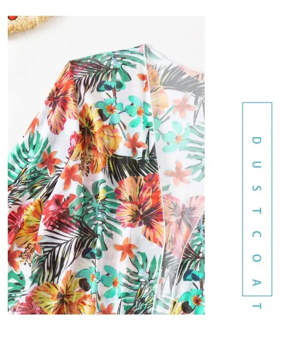Split Three Piece Floral Printed Swimsuit Women Bikini Set Wireless Bra with Pad Sport Top Long sleeve Blouse Swimwear Plus Size - Image 17