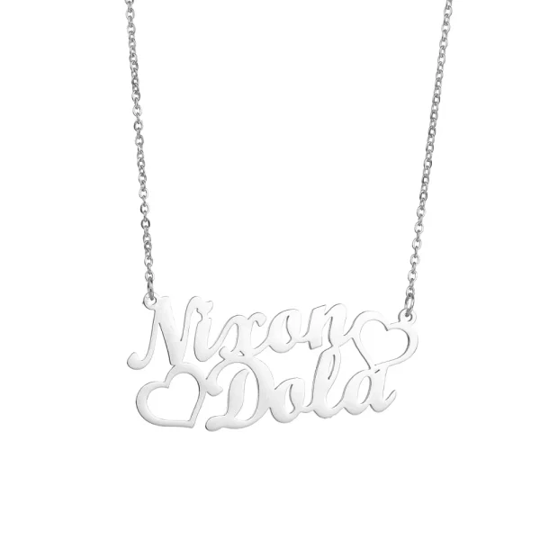 Personalized Custom Double Name Necklaces for Women Stainless Steel Couple Pendant Gold Color Chains Jewelry Valentines Day Gift - Image 22