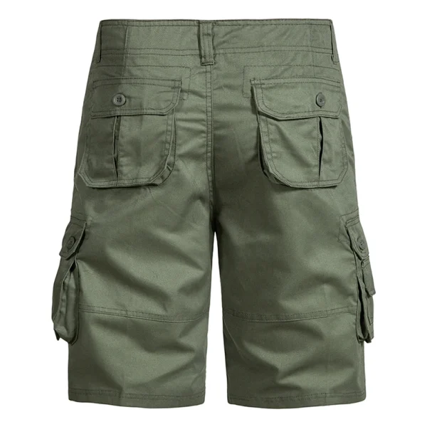 Men's Shorts Loose Large Size Multi-Pocket Overalls Summer Cotton Comfortable Nickel Pants Outdoor Casual Sports Beach Pants - Image 15