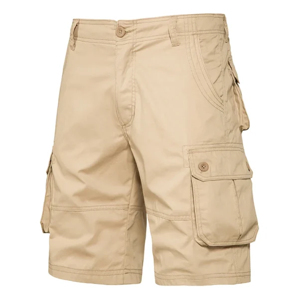 Men's Shorts Loose Large Size Multi-Pocket Overalls Summer Cotton Comfortable Nickel Pants Outdoor Casual Sports Beach Pants - Image 10