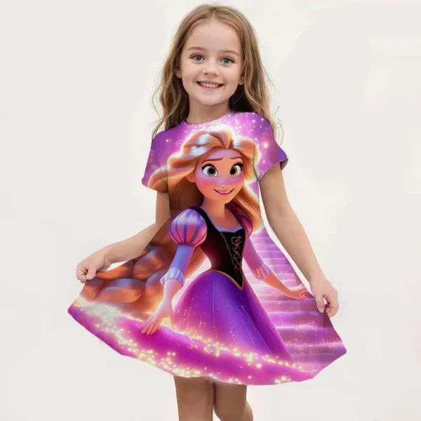 New kids Nightdress Elsa Cartoon Dress Minnie Printing Sleepwear Girls Nightgowns Children Party Dresses Pajamas Girls Dress - Image 15