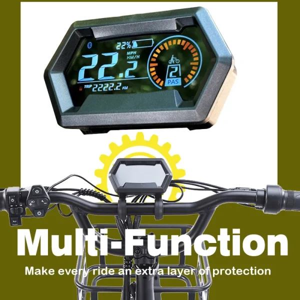 Russian folding tricycle 20-inch fat tire pedal power electric tricycle thick tire snow lithium battery - Image 11