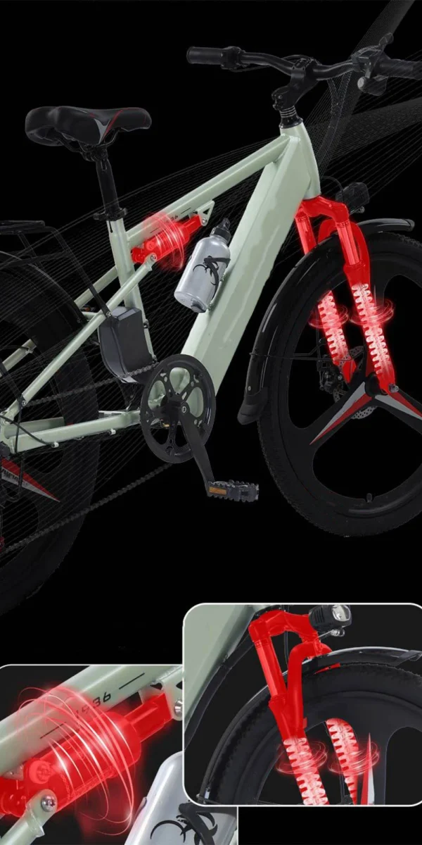 Wholesale E-bike 26 Inch Electric Bicycle High Speed 350w Electric City Bike for Men - Image 13