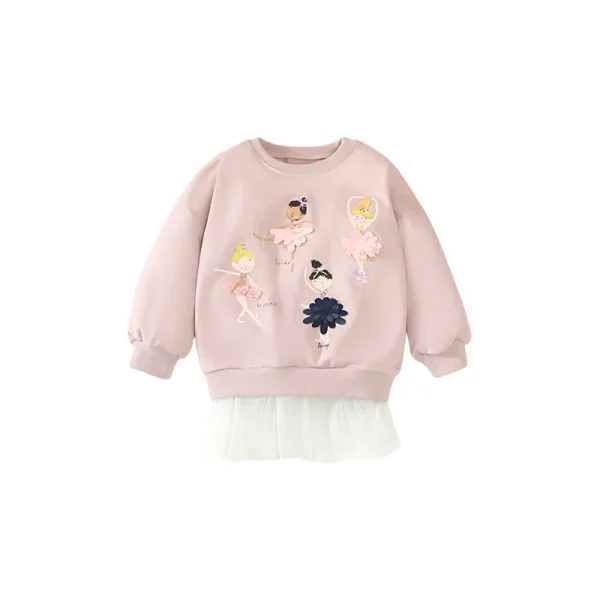 Jumping Meters New Arrival 2-7T Girls Baby Clothes Mouse Applique Girls Sweatshirts Toddler Costume Mesh Hooded Shirts - Image 8