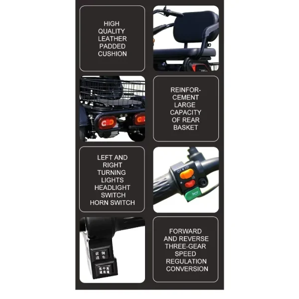 3-Wheel electric tricycle open/close body electric power supply - Image 2