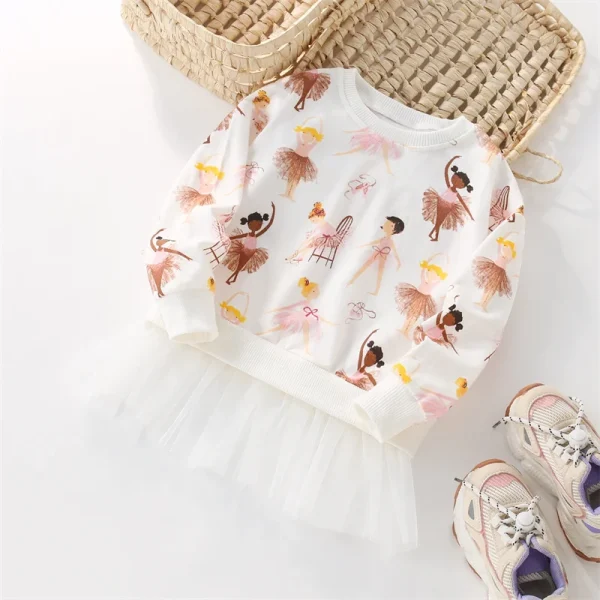 Jumping Meters New Arrival 2-7T Girls Baby Clothes Mouse Applique Girls Sweatshirts Toddler Costume Mesh Hooded Shirts - Image 20