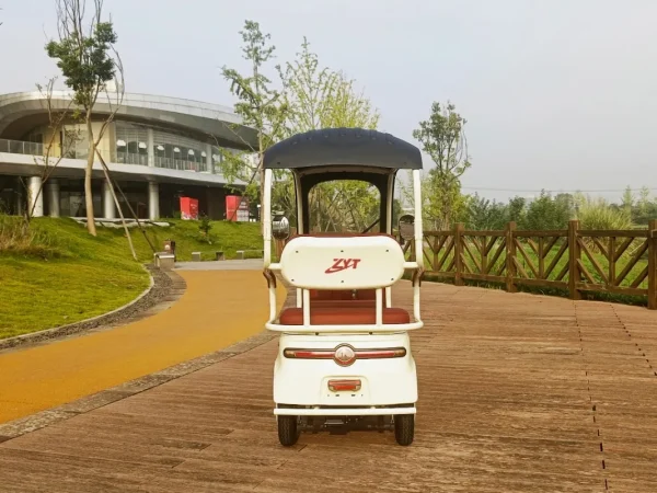 2025 Hot Selling Electric Tricycle for Family Use Open Body Rickshaw with Roof for Passenger and Cargo for Adults - Image 5
