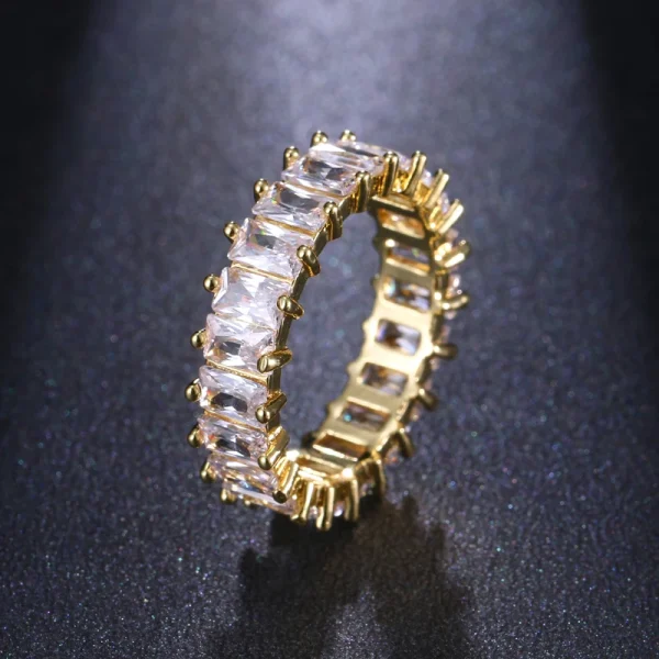 Fashion Luxury Charm CZ Zirconia Eternity Wedding Engagement Finger Rings for Women Green Multicolor Crystal Jewelry - Image 9