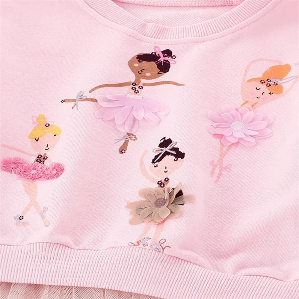 Jumping Meters New Arrival 2-7T Girls Baby Clothes Mouse Applique Girls Sweatshirts Toddler Costume Mesh Hooded Shirts - Image 22