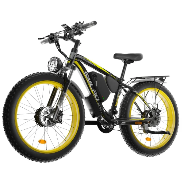 US Warehouse Popular SMLRO XDC600 PLUS AWD Electric Bike 1000W 2000W 48V 52V 26" Motor Bike Fat Tire Mountain Snow Bicycle Ebike - Image 7