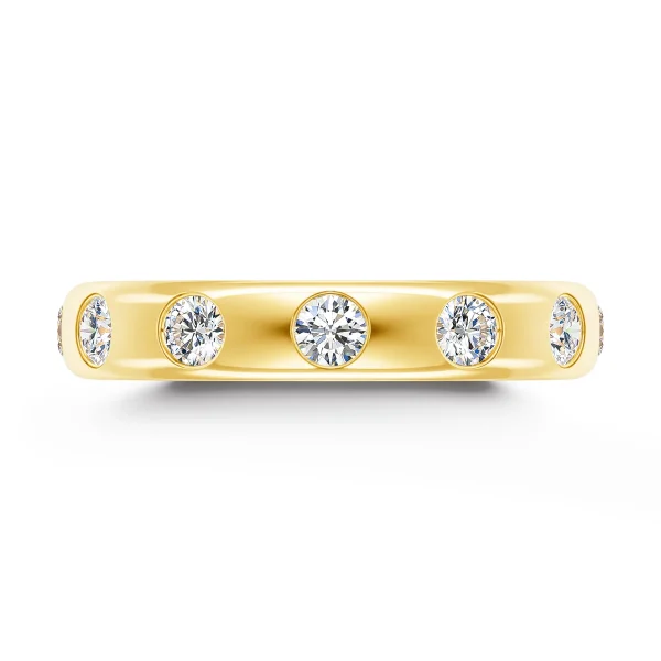 14k Gold Moissanite Wedding Ring 2.5mm Stone Stackable Simple Fashion Single Rings for Women Fine Jewelry Anniversary Gift - Image 2