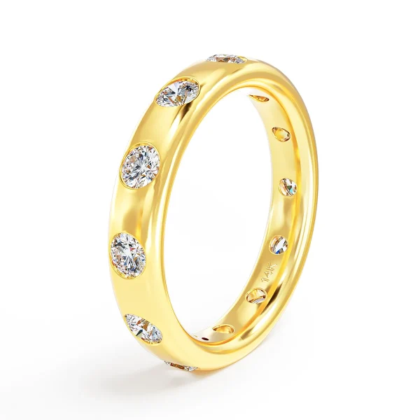 14k Gold Moissanite Wedding Ring 2.5mm Stone Stackable Simple Fashion Single Rings for Women Fine Jewelry Anniversary Gift - Image 7
