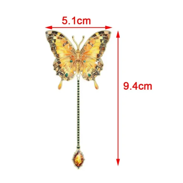 Retro Metal Butterfly Bookmark Pendant Student Gift Metal Bookmark School Office Supplies Stationery Book Page Clip Teacher - Image 6