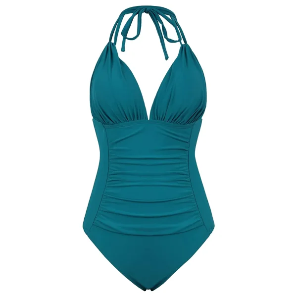 Women's One-piece With Chest Pad Without Steel Bra Swimsuit Solid Color   Swimsuit купальник женский nuevo en conjuntos a juego - Image 10