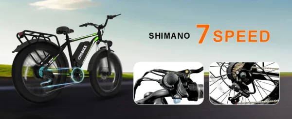 F26 off-road electric Bike hybrid 48V 1000W motor peak 1500W electric bicycle 18Ah large battery 26 inch Fat tires city E-Bike - Image 14