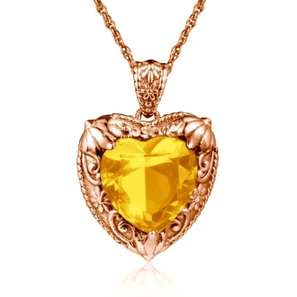 Szjinao Gold Red Ruby Heart Necklace For Women With Stone 15*15mm Victorian Pendant Royal Luxury Jewelry Valentine Day Gift Sale - Image 32
