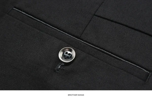 2024 New 98% Cotton Casual Pants Men's Clothing Classic Straight Loose High Waist Elastic Trousers Male Brand Clothes - Image 30
