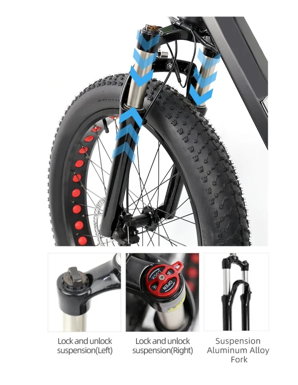 20225 Electric Passenger Tricycle 20"*4.0 Fat Tire Scooter Electric Tricycle 500w Ebike Bike Electric Bicycle Mountainbike - Image 11