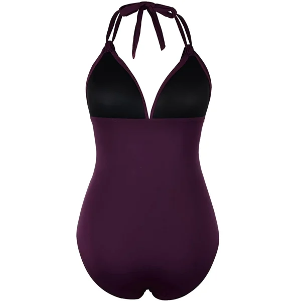 Women's One-piece With Chest Pad Without Steel Bra Swimsuit Solid Color   Swimsuit купальник женский nuevo en conjuntos a juego - Image 15
