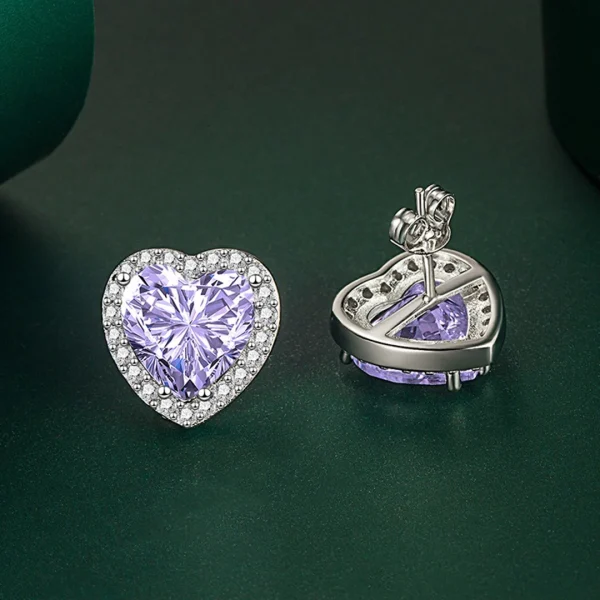 Heart-shaped Moissanite 925 silver jewelry earrings for woman Luxury Fashion jewellery woman 2025 new products Banquet jewelry - Image 12