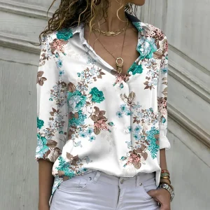 Elegant Long Sleeve Women Shirts Casual Loose Large Size Shirts Women Fashion Tops Women