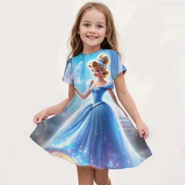 New kids Nightdress Elsa Cartoon Dress Minnie Printing Sleepwear Girls Nightgowns Children Party Dresses Pajamas Girls Dress - Image 14