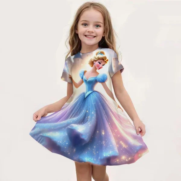New kids Nightdress Elsa Cartoon Dress Minnie Printing Sleepwear Girls Nightgowns Children Party Dresses Pajamas Girls Dress - Image 11
