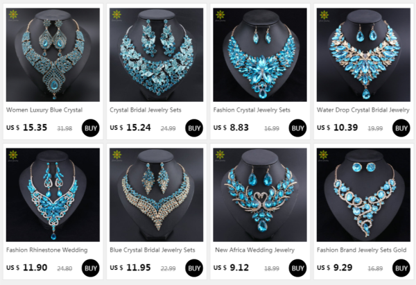 Fashion Crystal Jewelry Sets Bridal Necklace Earrings Sets Wedding Party Jewelery Dress Jewellery Decoration Accessories - Image 17