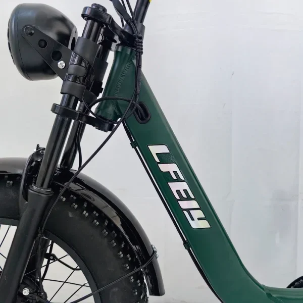 New 3-Wheeled Electric Vehicle 500W Motor 48V13AH Fat Tire Snow Cargo E-Bike Elderly Parent-Child Travel Electric 3-Wheeled Bike - Image 4