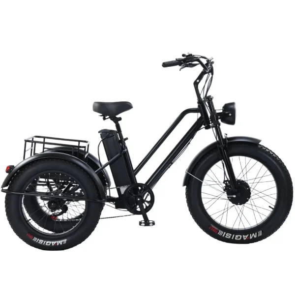 New Electric Tricycle 500W48V20AH Lithium battery Ebike Large Storage Basket Leisure Elderly Cargo Electric Bicycle Mileage 50KM - Image 2