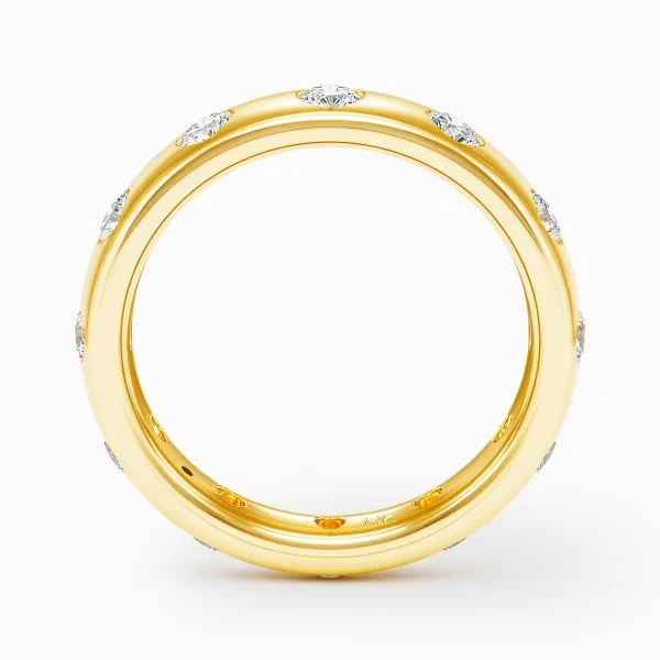 14k Gold Moissanite Wedding Ring 2.5mm Stone Stackable Simple Fashion Single Rings for Women Fine Jewelry Anniversary Gift - Image 3