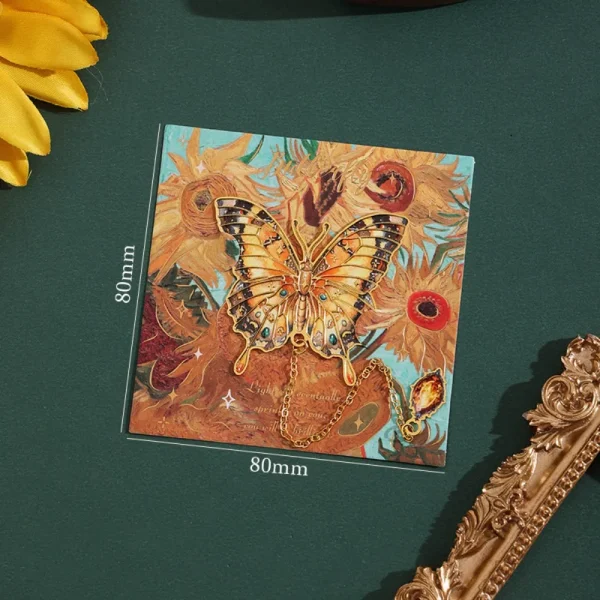 Retro Metal Butterfly Bookmark Pendant Student Gift Metal Bookmark School Office Supplies Stationery Book Page Clip Teacher - Image 8
