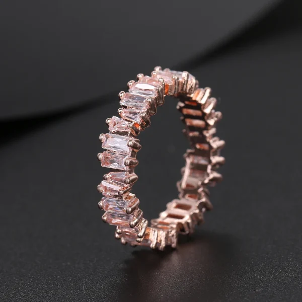 Fashion Luxury Charm CZ Zirconia Eternity Wedding Engagement Finger Rings for Women Green Multicolor Crystal Jewelry - Image 11