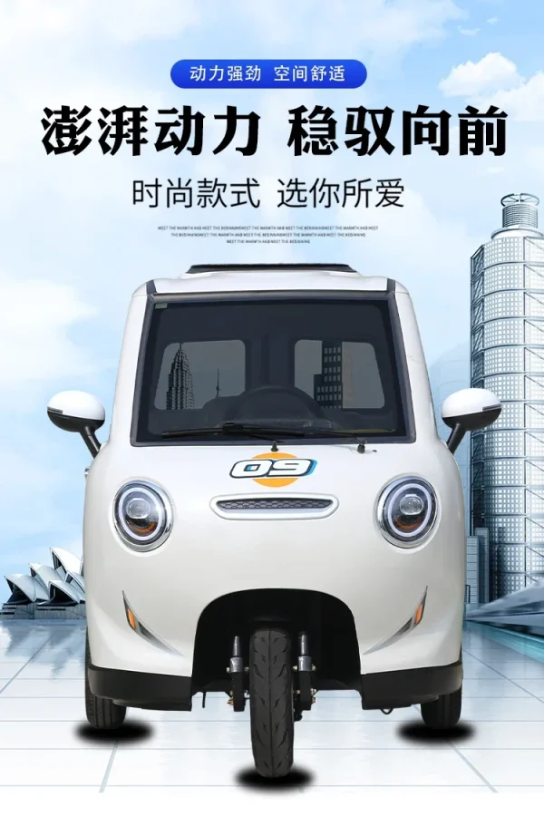 electric tricycle can be licensed as a fully enclosed battery car for adults, and a small household scooter for picking - Image 2