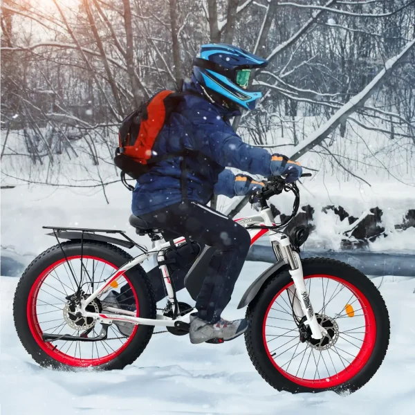 US Warehouse Popular SMLRO XDC600 PLUS AWD Electric Bike 1000W 2000W 48V 52V 26" Motor Bike Fat Tire Mountain Snow Bicycle Ebike - Image 14