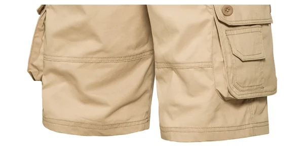 Men's Shorts Loose Large Size Multi-Pocket Overalls Summer Cotton Comfortable Nickel Pants Outdoor Casual Sports Beach Pants - Image 18