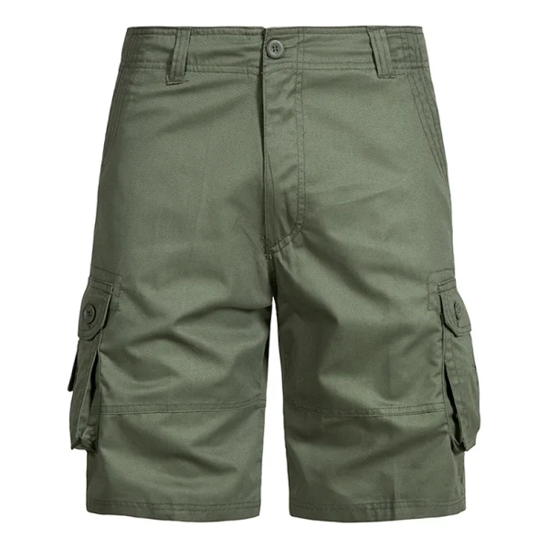 Men's Shorts Loose Large Size Multi-Pocket Overalls Summer Cotton Comfortable Nickel Pants Outdoor Casual Sports Beach Pants - Image 14