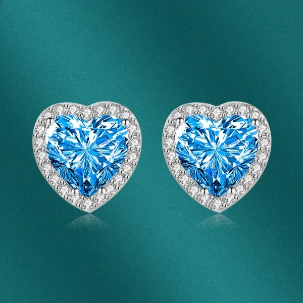 Heart-shaped Moissanite 925 silver jewelry earrings for woman Luxury Fashion jewellery woman 2025 new products Banquet jewelry - Image 9