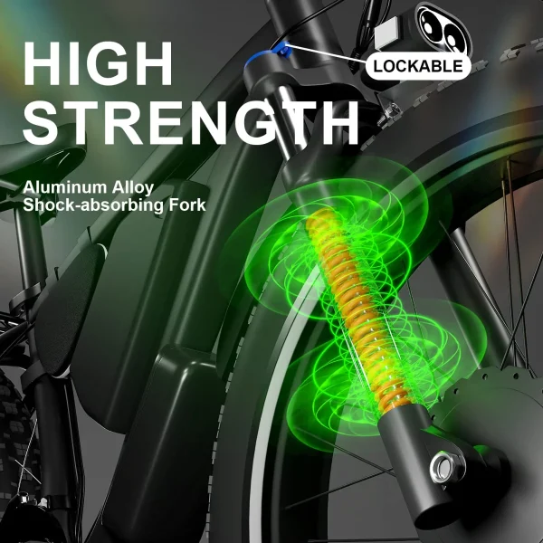 US Warehouse Popular SMLRO XDC600 PLUS AWD Electric Bike 1000W 2000W 48V 52V 26" Motor Bike Fat Tire Mountain Snow Bicycle Ebike - Image 5