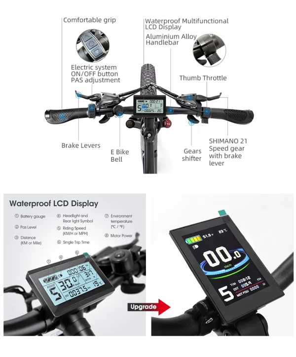20225 Electric Passenger Tricycle 20"*4.0 Fat Tire Scooter Electric Tricycle 500w Ebike Bike Electric Bicycle Mountainbike - Image 12