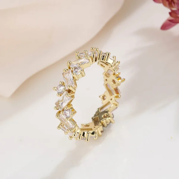 Fashion Luxury Charm CZ Zirconia Eternity Wedding Engagement Finger Rings for Women Green Multicolor Crystal Jewelry - Image 14