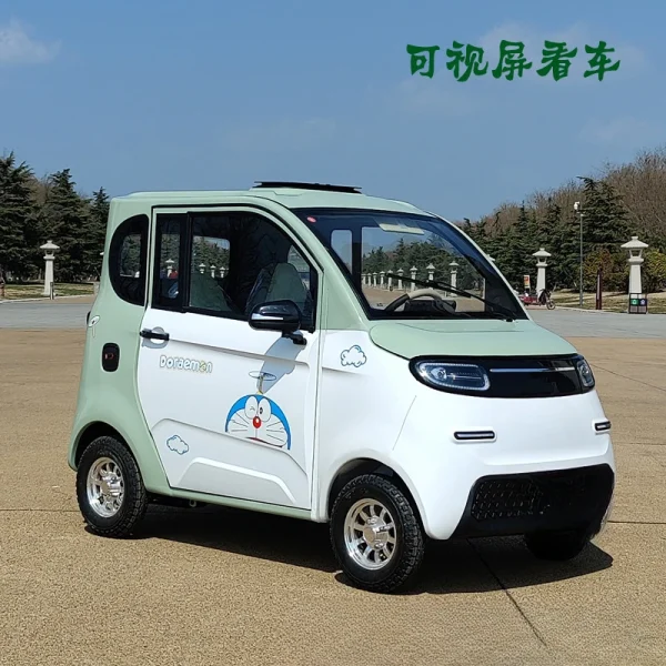 New energy electric four-wheel tram, small household adult low-speed transfer women to work, mixed oil and electricity - Image 4