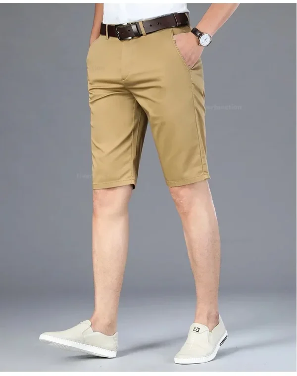 Men Business Shorts Summer New Cotton Casual Pants Classic Brand Soft Fashion Comfortable Male Clothing Shorts Boardshorts - Image 38