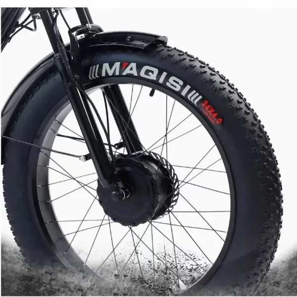 New Electric Tricyle Adult Ebike Cargo 24Inch Fat Tire 750W48V15AH Removable Battery Electric Bike 3Wheel Leisure Max Load 200KG - Image 4