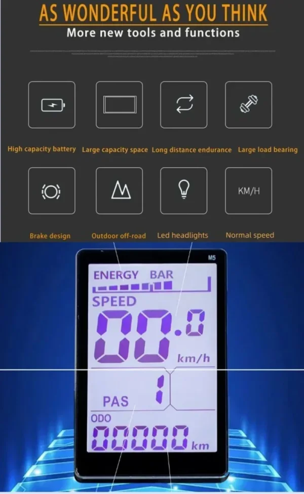 New Electric Tricyle Adult Ebike Cargo 24Inch Fat Tire 750W48V15AH Removable Battery Electric Bike 3Wheel Leisure Max Load 200KG - Image 24