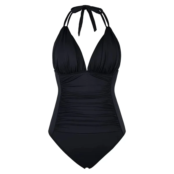 Women's One-piece With Chest Pad Without Steel Bra Swimsuit Solid Color   Swimsuit купальник женский nuevo en conjuntos a juego - Image 11