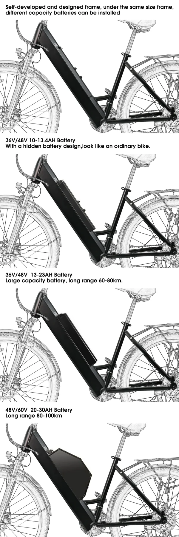 20225 Electric Passenger Tricycle 20"*4.0 Fat Tire Scooter Electric Tricycle 500w Ebike Bike Electric Bicycle Mountainbike - Image 7