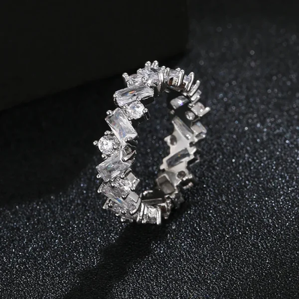 Fashion Luxury Charm CZ Zirconia Eternity Wedding Engagement Finger Rings for Women Green Multicolor Crystal Jewelry - Image 15