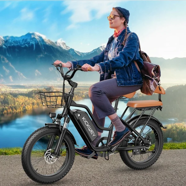 Electric Bike for Adults，20'' 1500W Peak Ebike, Up to 50 Miles 32MPH Electric Mountain Bike with 48V 20AH Removable Battery - Image 7
