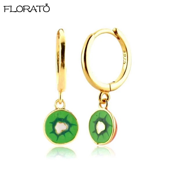 925 Sterling Silver Needle Cute Cherr/Strawberry Fruit Pendant Earrings for Women New Zircon Earrings for Girls Jewelry Gift - Image 13